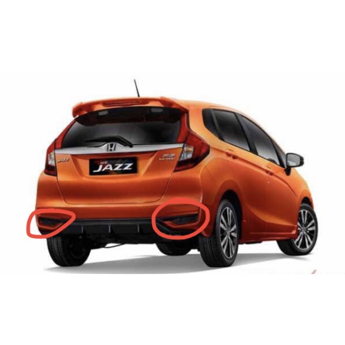 Garnish Bumper Belakang Honda Jazz RS GK5 Facelift 2018 2019