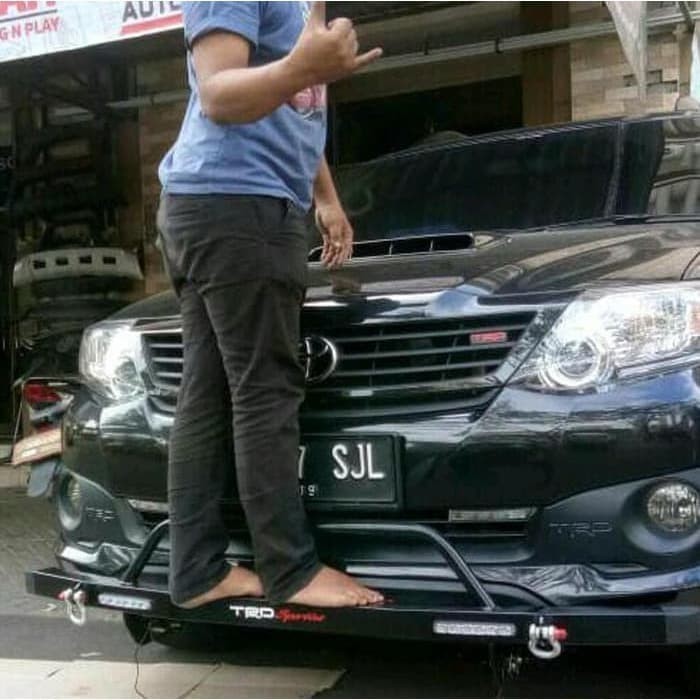 tanduk bumper depan besi trd sportivo mobil avanza xenia veloz