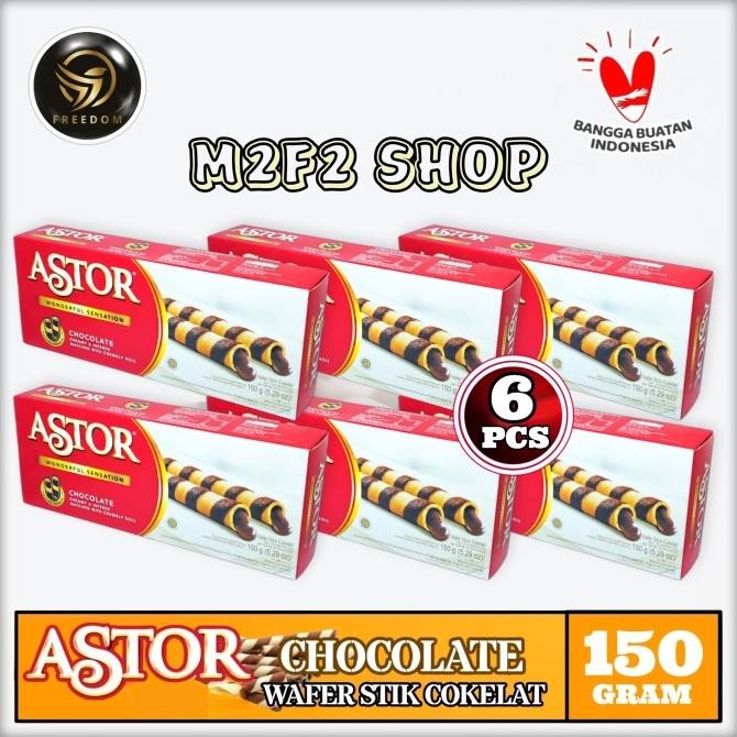 

New Sale Astor Wafer Stik Wonderful Sensation Cokelat - 150 Gr (Harga 6 Pcs) Stok Terbatas