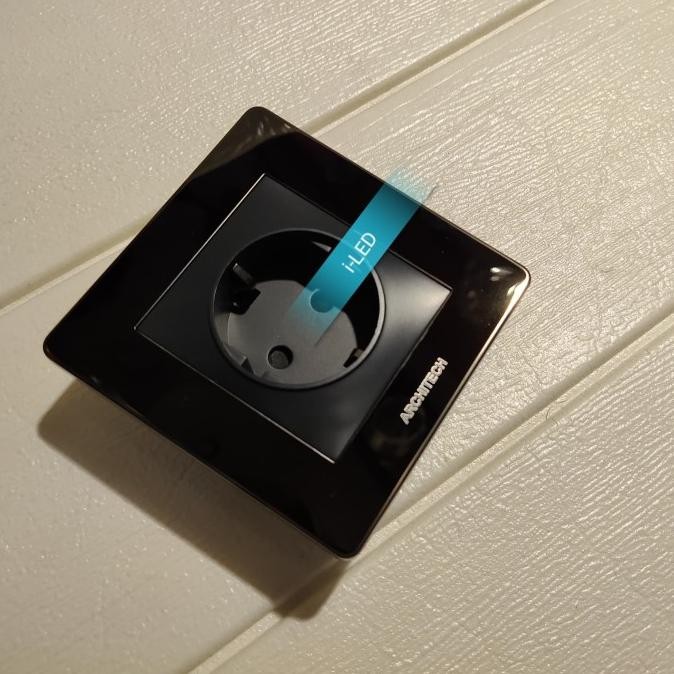 Sale Stopkontak Stop Kontak Architech Hitam Black Diamond No Schneider