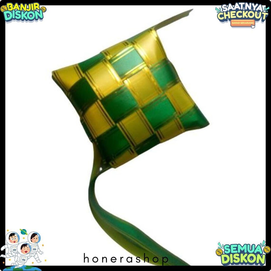 

Hiasan Ketupat Hijau Lebaran Jumbo Pita Plastik Dekorasi Terlengkap Dan Termurah