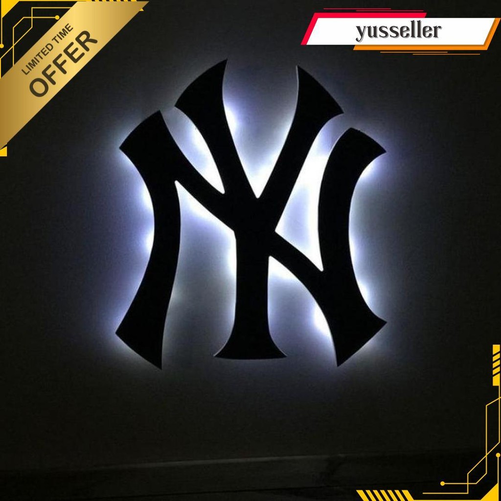 Lampu Tidur Kamar Cowok Aesthetic Logo Ny Yankess Newyork Terlaris