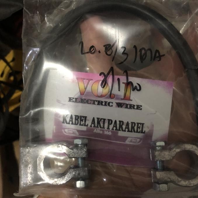 Kabel Aki Pararel 2 Klem Pool Besar Ori