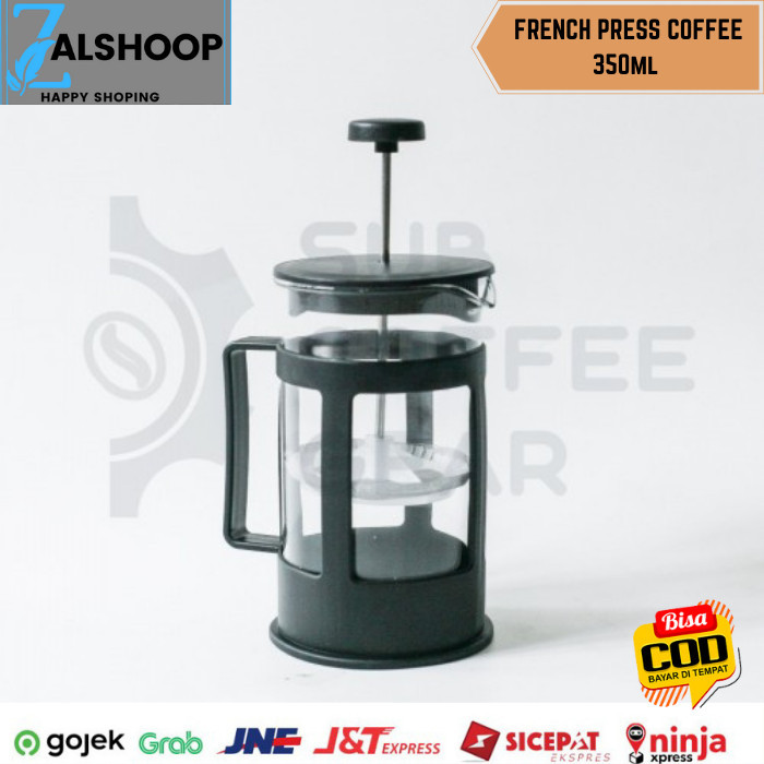 TERLENGKAP FRENCH PRESS COFFEE 350ml KACA PRES KOPI MANUAL ALAT SEDU KOPI MANUAL