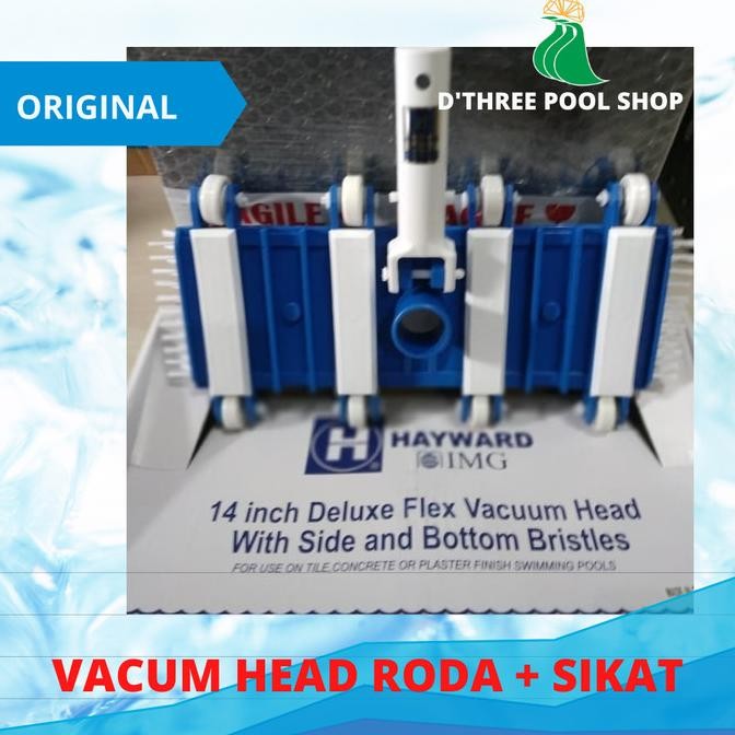 CO Vacuum head 8 roda + sikat Hayward