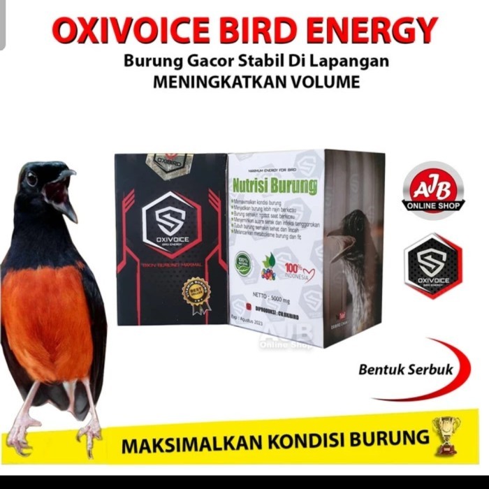 OXIVOICE ENERGY OBAT VITAMIN BURUNG OXI VOICE OXIBIRD MEMAKSIMALKAN VO KODE 1391