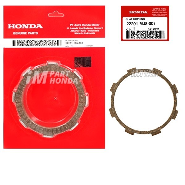TERBARU - Kampas Kopling Tiger Lama 2000 Revo 1 Set Original Honda AHM