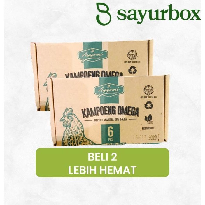 

READY BUNDLE - 2 AYYOMI TELUR AYAM KAMPOENG OMEGA 250 GRAM
