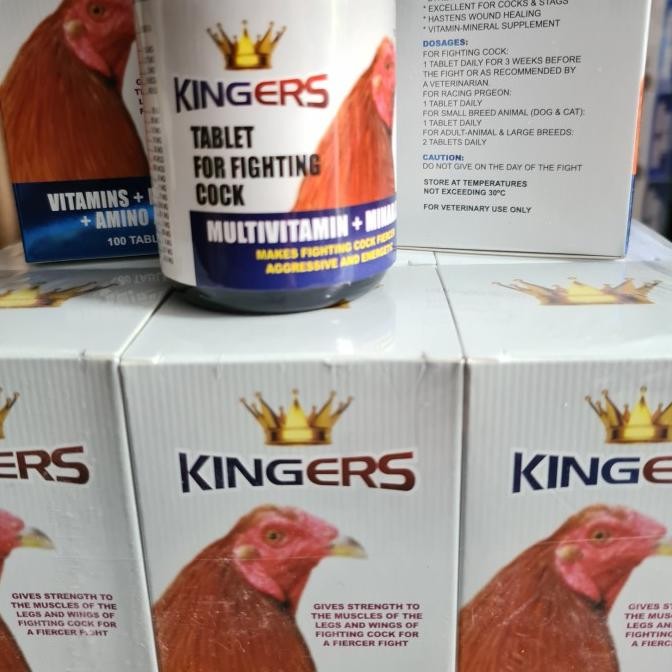 

READY KINGERS 100TAB VITAMIN MINERAL DOPING AYAM TARUNG PISAU PHILIPINE