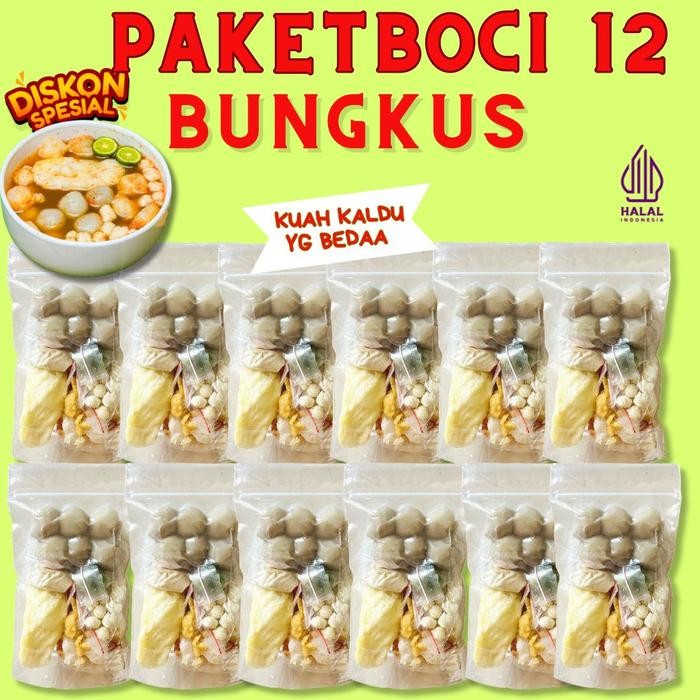 

NEW BASO ACI 12 BUNGKUS PAKET USAHA DIJAMIN HEMAT Kuah pedas hotpot instan Food Kaldu