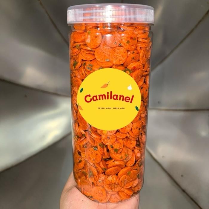 

CUCI GUDANG Sosreng Toples 1300ml - Cemilan Kering Pedas - Food, Makanan, Keripik, Snack, Crispy