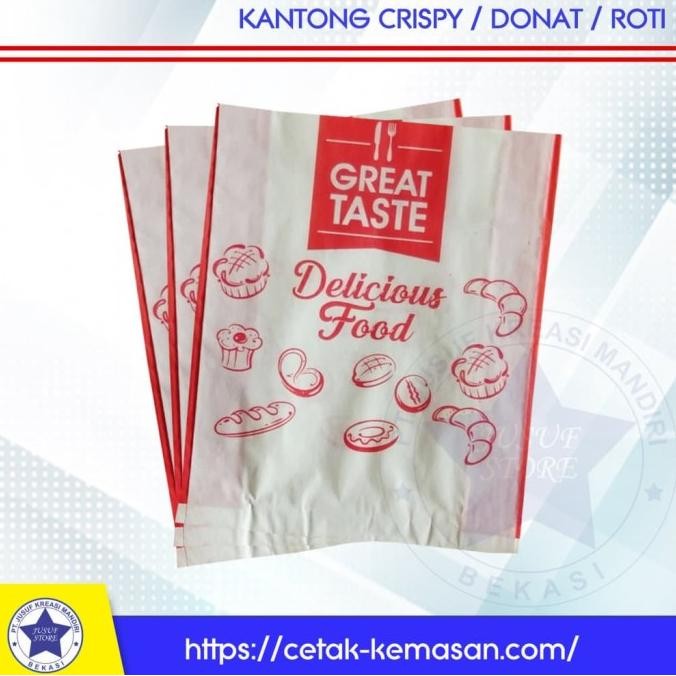 

READY KANTONG PAPERBAG MAKANAN DONAT CRISPY AYAM GORENGAN ISI 300 PCS