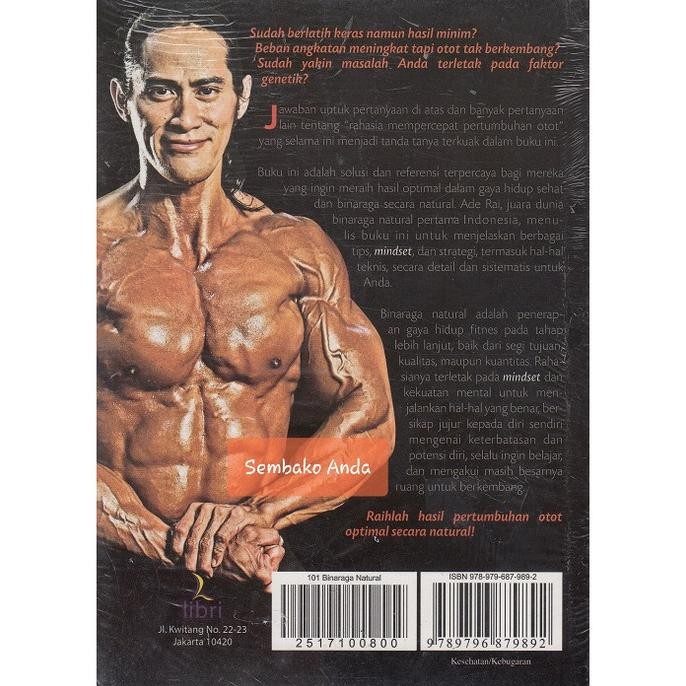 Sale Buku 101 Binaraga Natural. Strategi Bina Raga Sehat Tanpa Ade Rai