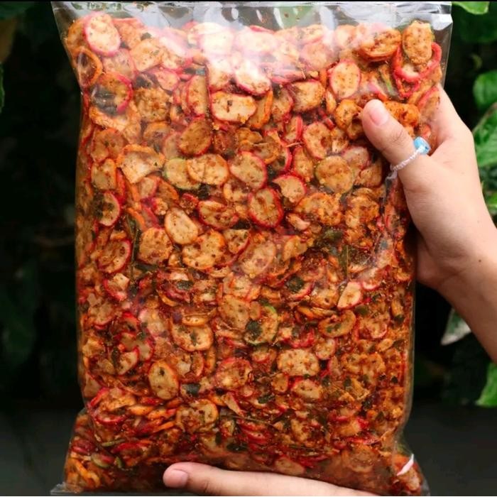 

TERUJI 500gr Kerupuk Seblak kencur Bantat Pedas daun jeruk- Camilan Snack Cemilan - Kering, Makanan