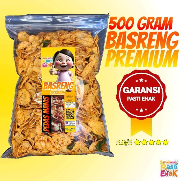 

KOMPLIT Basreng Koin Premium Pedas Daun Jeruk 500g - Snack & Food cemilan cod