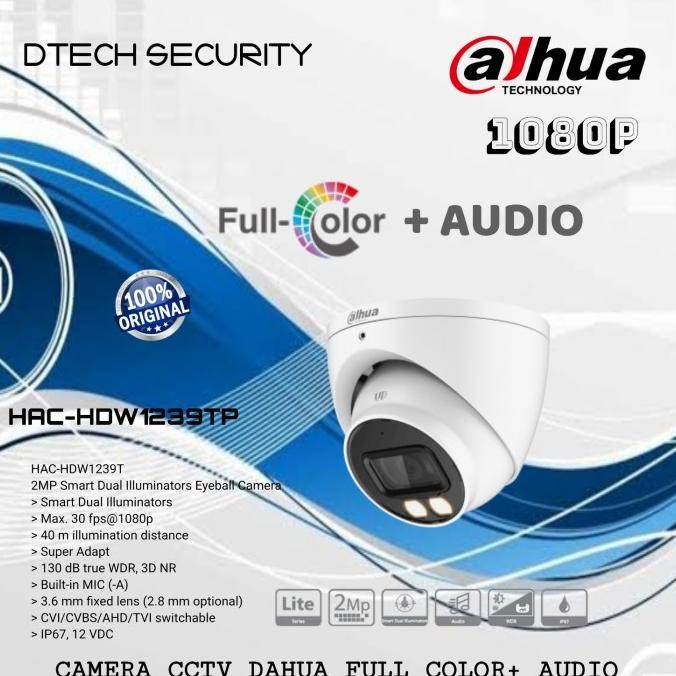 Sale Kamera Cctv Dahua 2Mp Starlight Colorvu Hdw 1239T Led