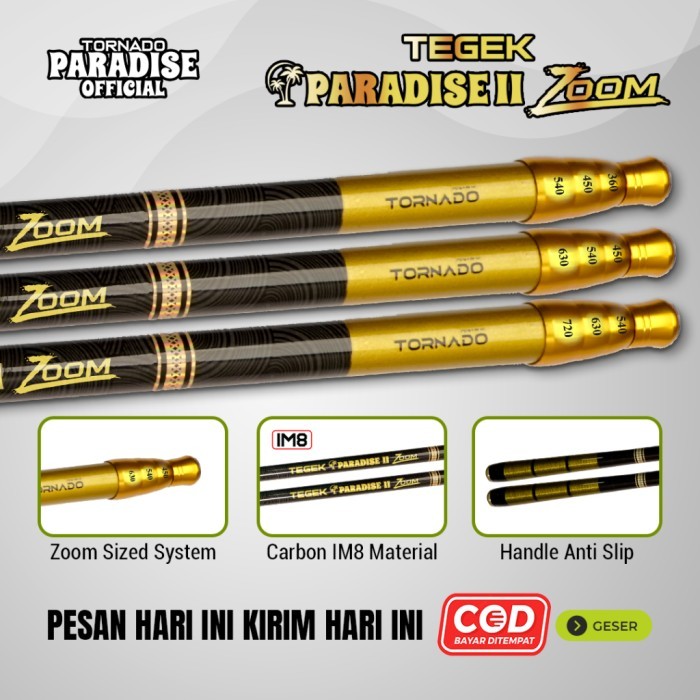 Set Pancing Kolaman Tegek Paradise II Zoom & Senar Mono Paradise 150 M