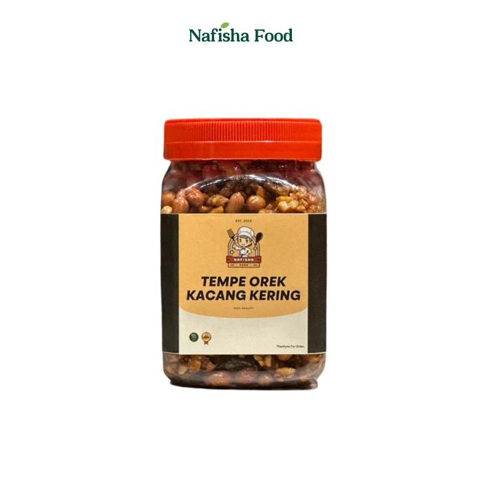 

GRATIS ONGKIR Kering Tempe Orek Kacang 200gr Original Pedas Manis Tahan Lama Nafisha Food