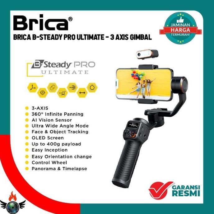 Brica B-Steady Pro Ultimate - 3 Axis Gimbal Brica Steady Pro Ultimate New Stok