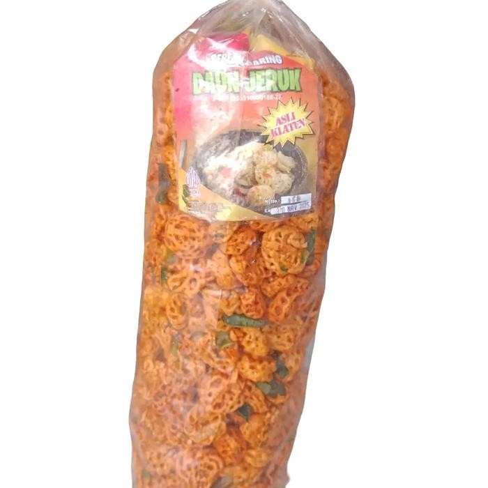 

EKSLUSIF KERUPUK SEBLAK KERING DAUN JERUK Snacks Food Keripik Pedas Krupuk