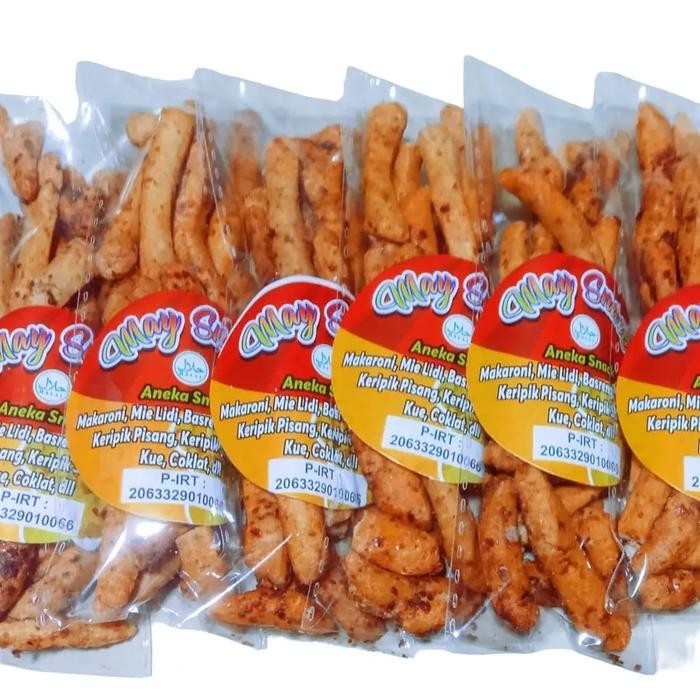 

TERPERCAYA Basreng stik Daun jeruk pedas paket 10 bungkus kemasan 30 gram Bebas gula Snack Cemilan