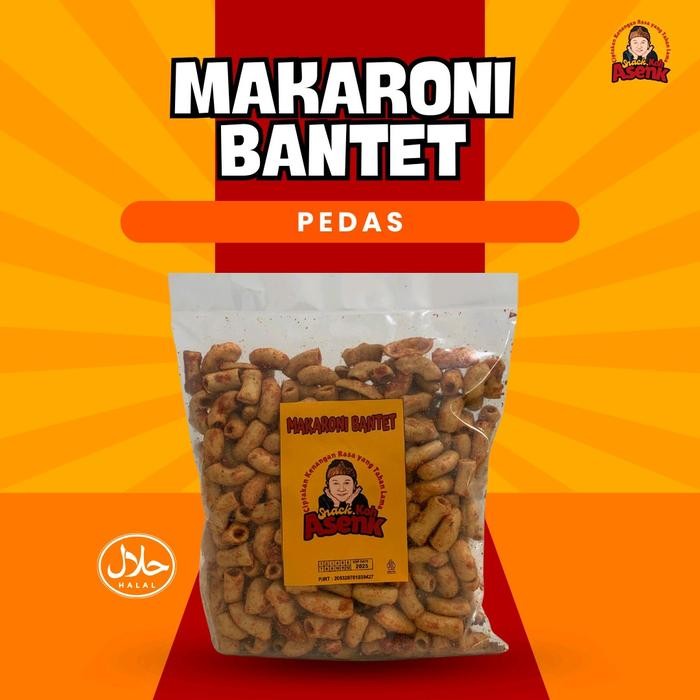 

LIMITED EDITION Makaroni Bantet Pedas dan Original Gurih tidak keras kemasan 500 gram by Snack Koh