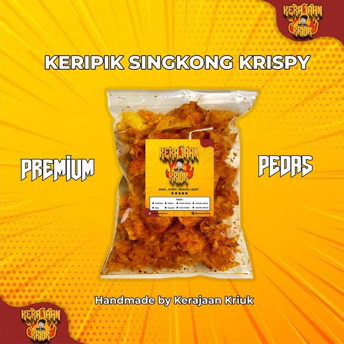 

TERMURAH Keripik Keriwil / Keripik Singkong Original Pedas Daun Jeruk 1 Kg Food Snack Kripik Asin