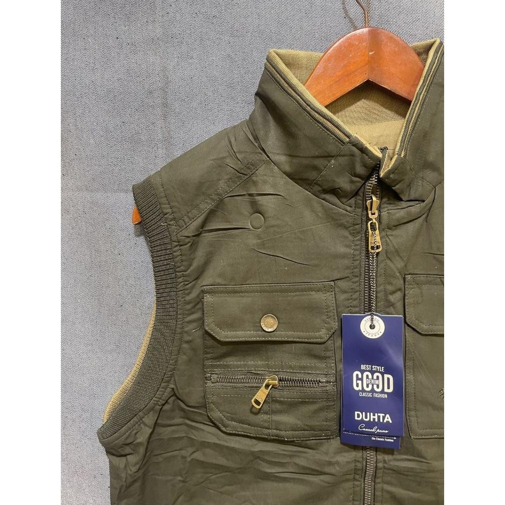 Big Size Jumbo Rompi Wartawan Pria Dewasa Jeep Bolak Balik Import