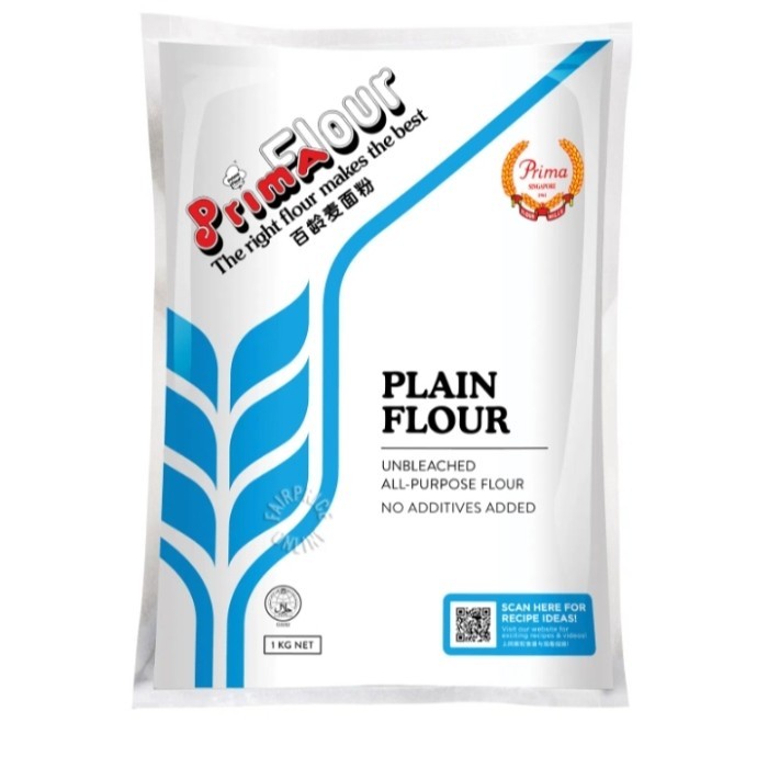 

PRIMA PLAIN FLOUR UNBLEACHED ALL PURPOSE 1KG - TEPUNG SERBAGUNA