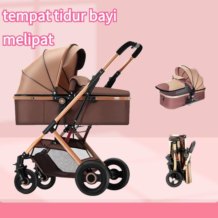 Troller Bayi Lipat 2 Arah Travelling Troller Bayi Ereta Dorong Bayi