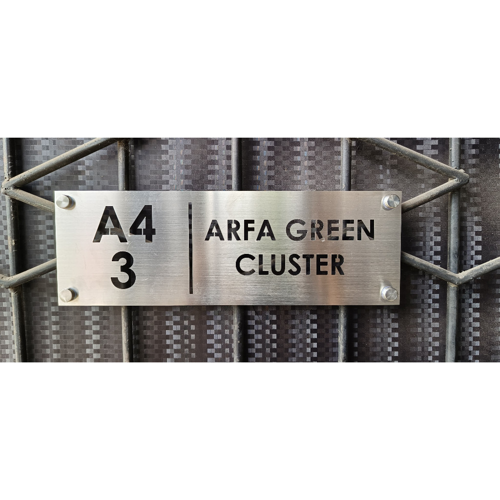 Nomor rumah nomer rumah nomer rumah aesthetic custom nomor rumah nomor rumah tempel stainless