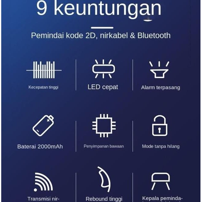 Barcode Scanner 1D & 2D Support Usb Wireless Bluetooth Scan Barcode Alfangerai