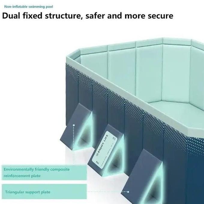 Ready stockBliss Baby Air Kolam Renang lipat mainan air persegi panjang ekstra Besar untuk anak & ke