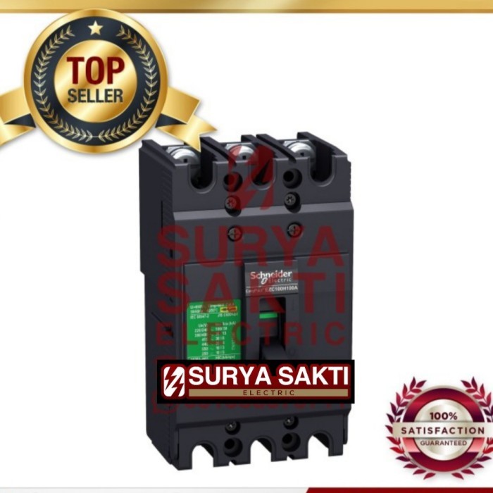 SCHNEIDER EasyPact MCCB EZC100H 35A / 35 A 3P 30KA MCCB