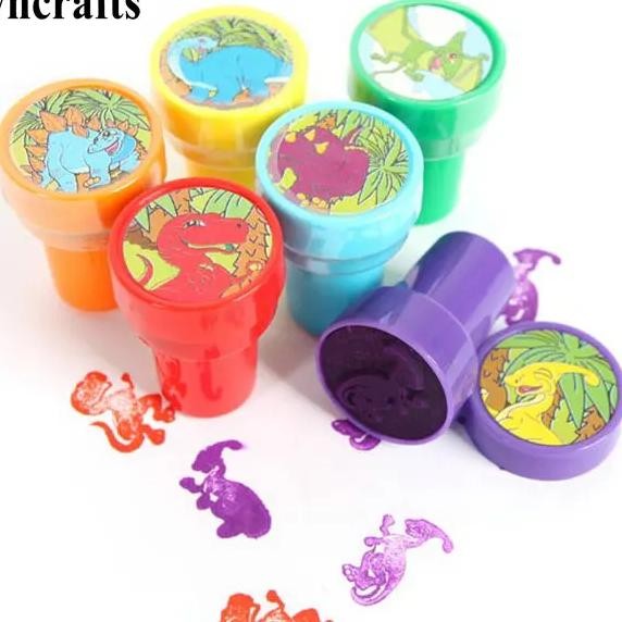

6PCS/LOT.Dragon stamp Dinosaur stamper Kids art toys Novelty Promotion Fantastic toy Birthday gifts Kindergarten presents cheap