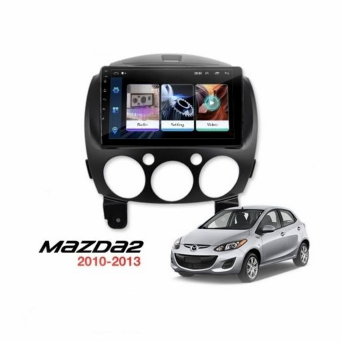 Terjangkau Frame Head Unit Android 9 Inch Mazda 2