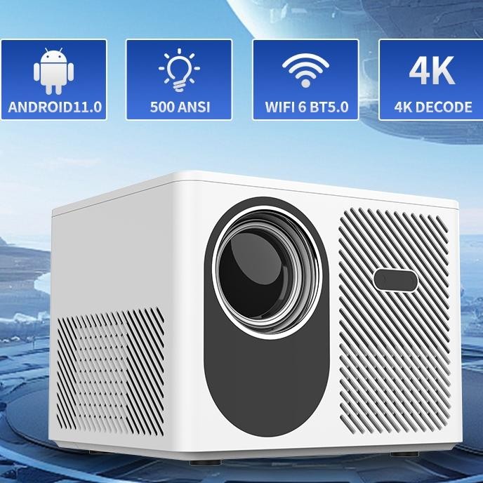 Proyetor Android T8 Wifi Dualband 400 Anl Mart Projector Hifi Peaer Android 9.0 4 Projector Bluetoot