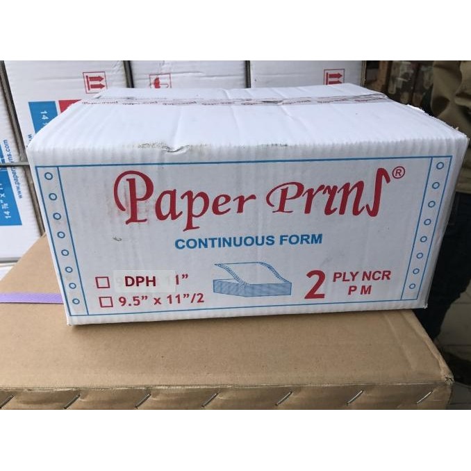 

Paper Print Continuous Form 9.5 X 11/2 2 Ply Kertas Continuous