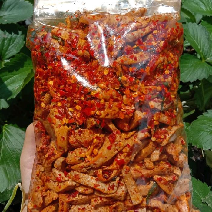 

TERUJI Basreng viral pedas daun jeruk 1kg Food Snacks Goreng