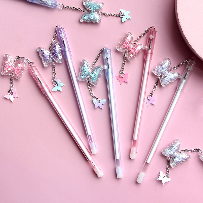 

Cute Butterfly Pendant Neutral Pen Student Black Signature Pen