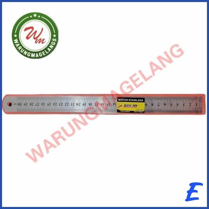 

| WUN | PENGGARIS MISTAR PLAT STAINLES 30 CM STAINLIS