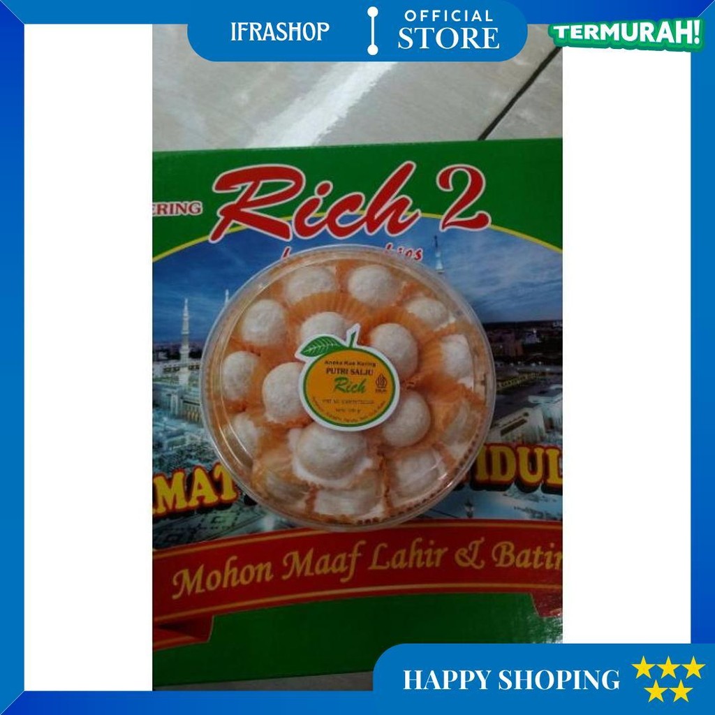 

Kue Kering Rich 2 /Hampers Lebaran / Kue Kering Toples Campur Isi 6 Toples(Isian Kue 200Gr-250Gr )+ Free Kartu Ucapan (Kue Kering Sesuai Foto) D Sale