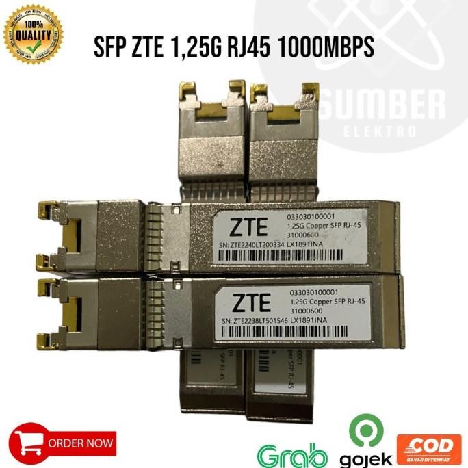 CO SFP ZTE RJ45 1000 MBPS COPPER 1G SFP ORIGINAL ZTE