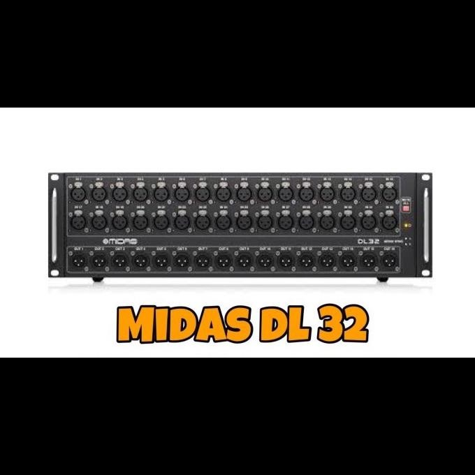 Midas Dl32 - Stage Box Digital For X32/M32/Wing Family - Tanpa Cable New Stok