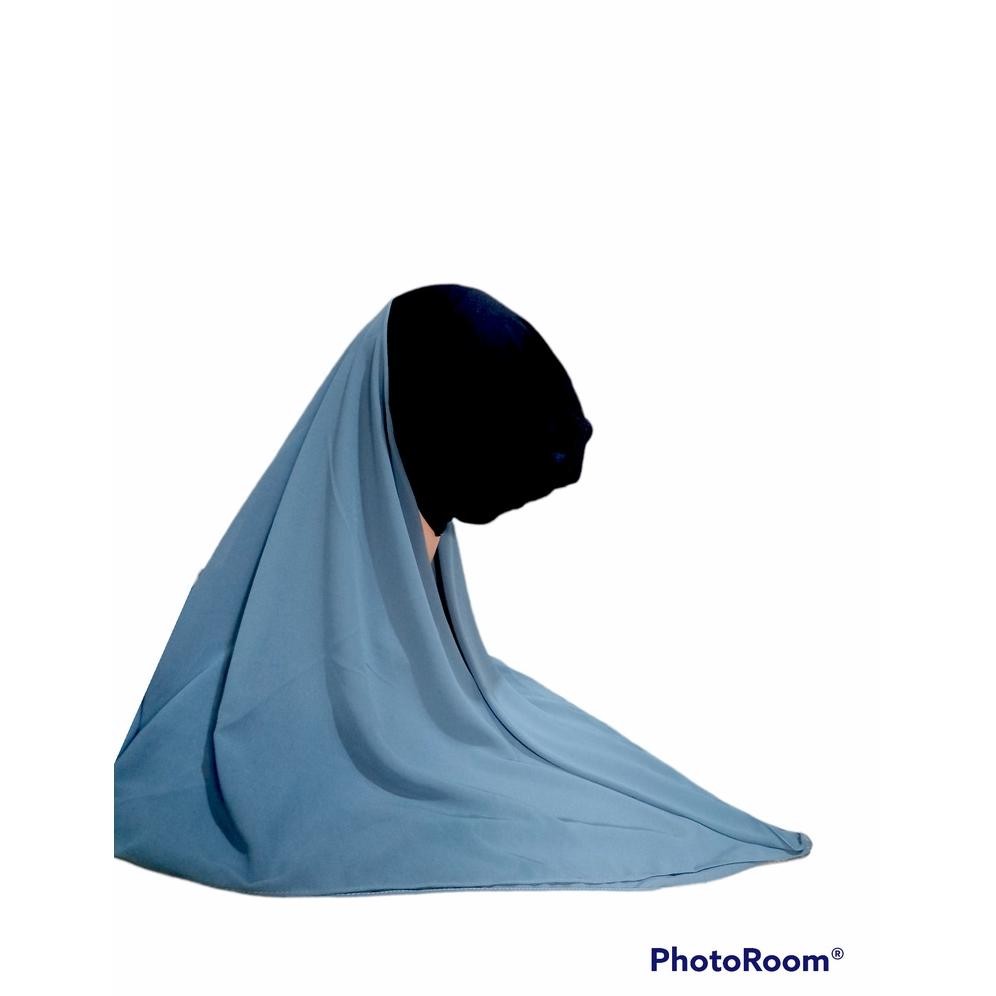 Terbaru.>> Segi Empat Instan 2In1 Plus Inner   Jilbab Segitiga Inner   Kerudung Segitiga Iner Ceruty