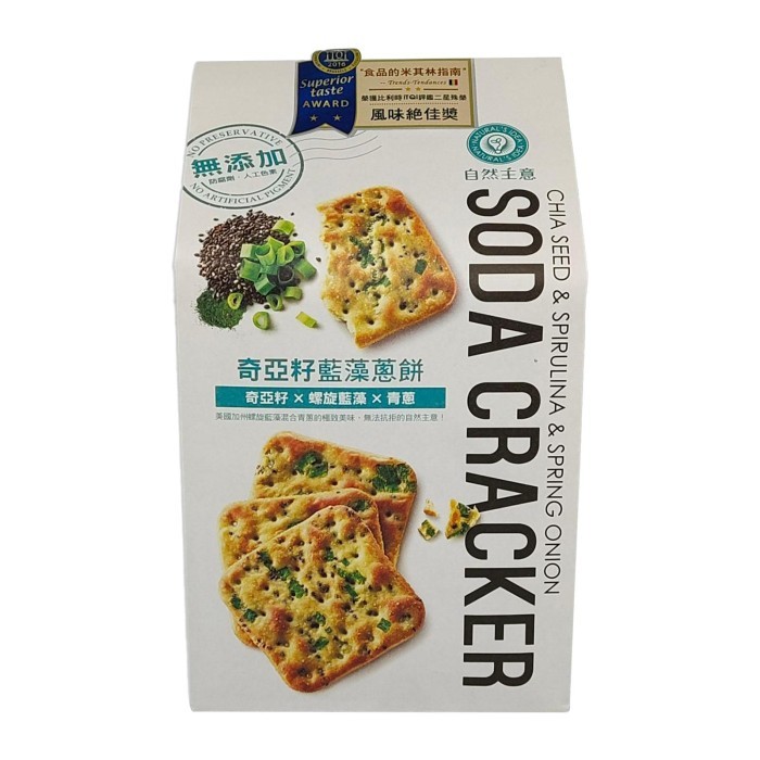 

Natural's Idea Sprulina & Spring Onion Soda Cracker 180 g