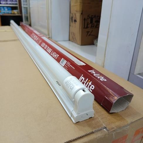 BRG BARU Lampu TL LED Tube 18w 18watt inlite + kap rumah house set komplit