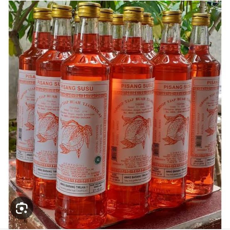 

Syrup Tjamoplay Khas Kota Cirebon Rasa Pisang Susu Kemasan Botol Kaca 630 ml
