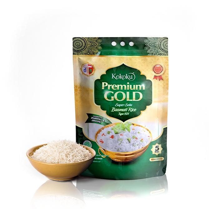 

Terlaris Kokoku - Beras Basmati Premium Gold 5Kg Kemasan Vacuum Ready Stok