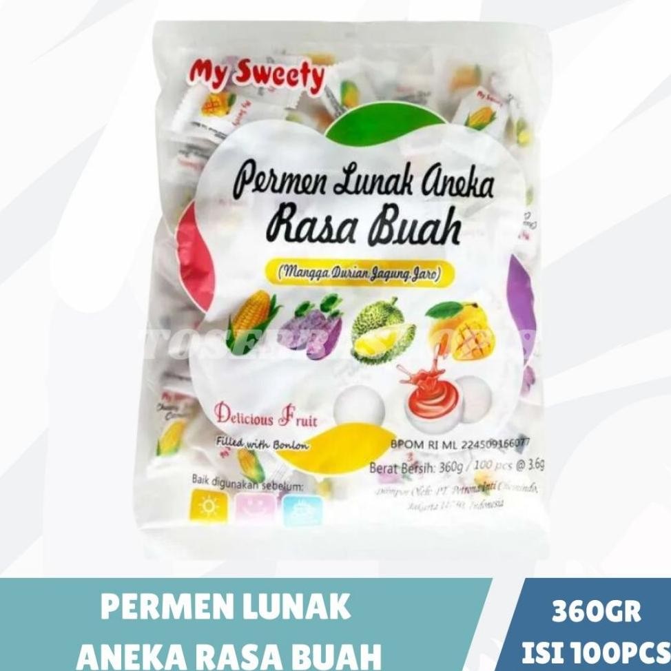 

My Weety Permen Raa Buah 360Gr Permen Anea Raa Ii 100Pc